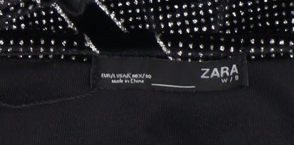 Womens UK Size 12 Zara One-Piece Black Jumpsuit