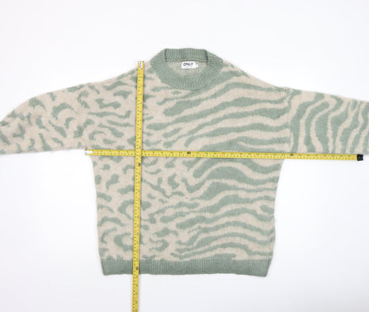 Womens UK Size S Only Green Pullover Jumper