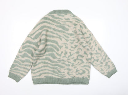 Womens UK Size S Only Green Pullover Jumper