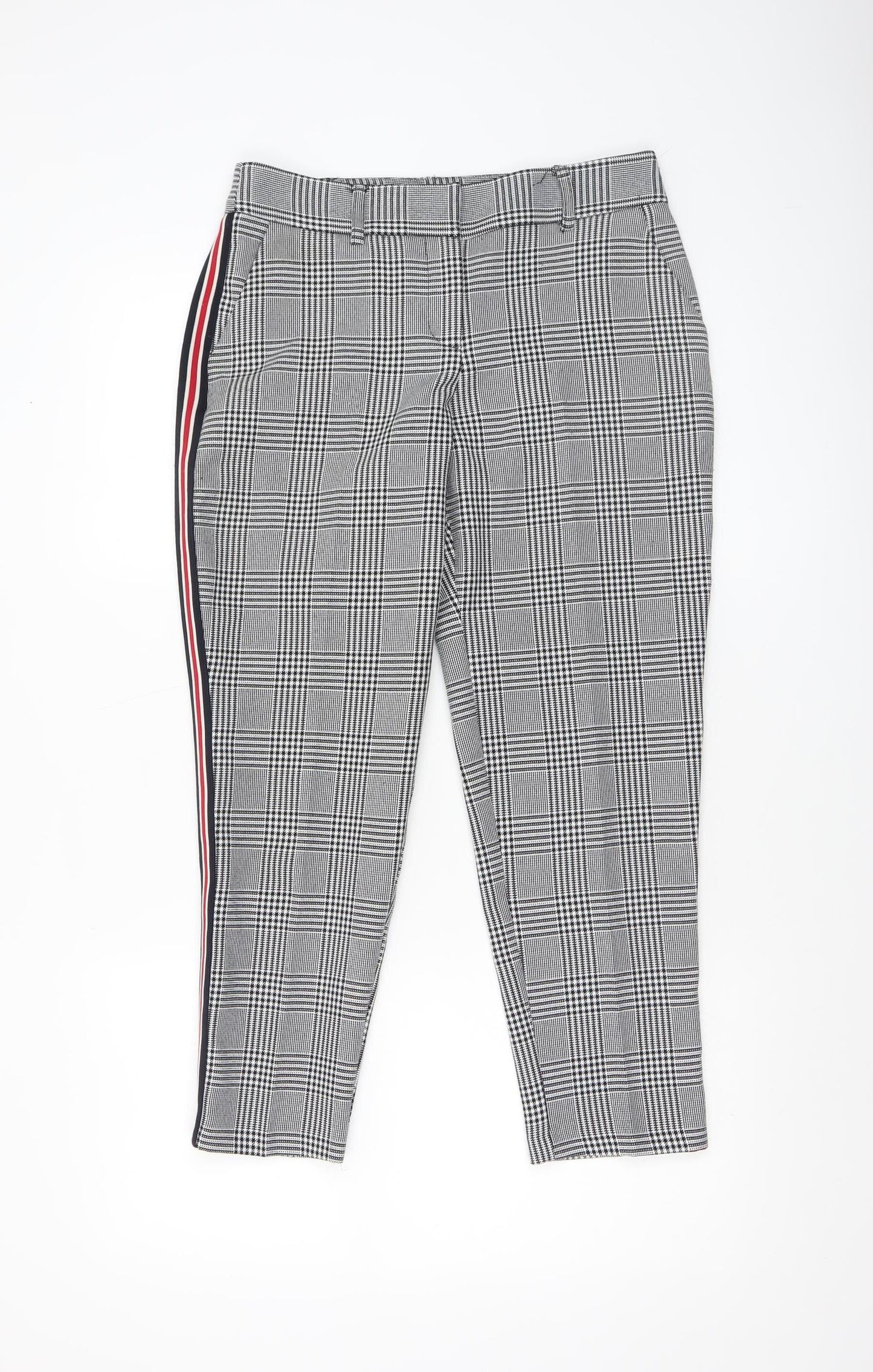 Womens UK Size 6 Dorothy Perkins Slim Fit Cropped Grey Trousers