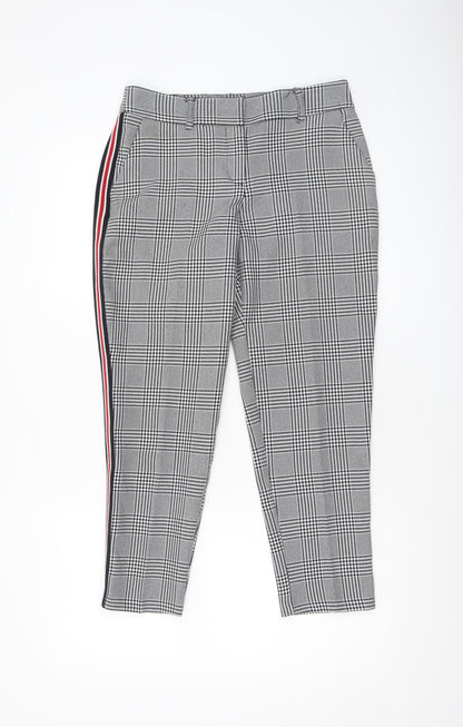Womens UK Size 6 Dorothy Perkins Slim Fit Cropped Grey Trousers