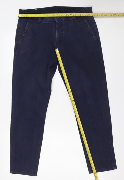 Mens UK Size M Zara Slim Fit Chino Blue Trousers