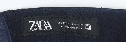 Mens UK Size M Zara Slim Fit Chino Blue Trousers