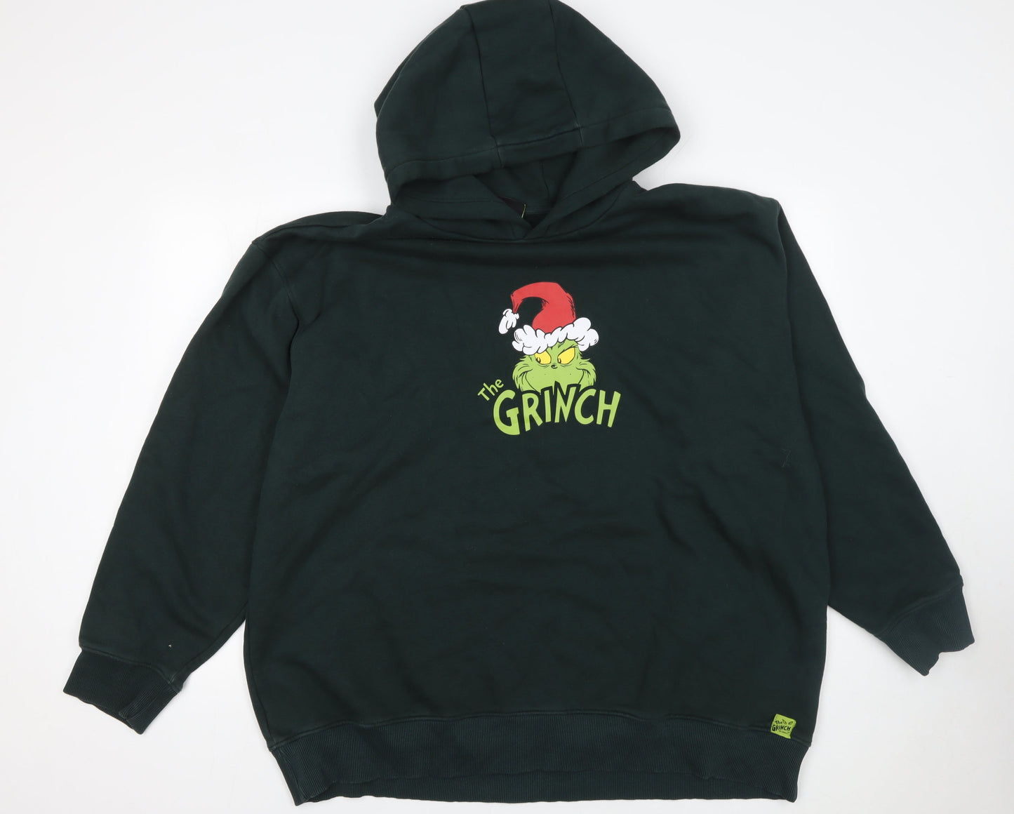 Mens UK Size 3XL The Grinch Green Pullover Hoodie