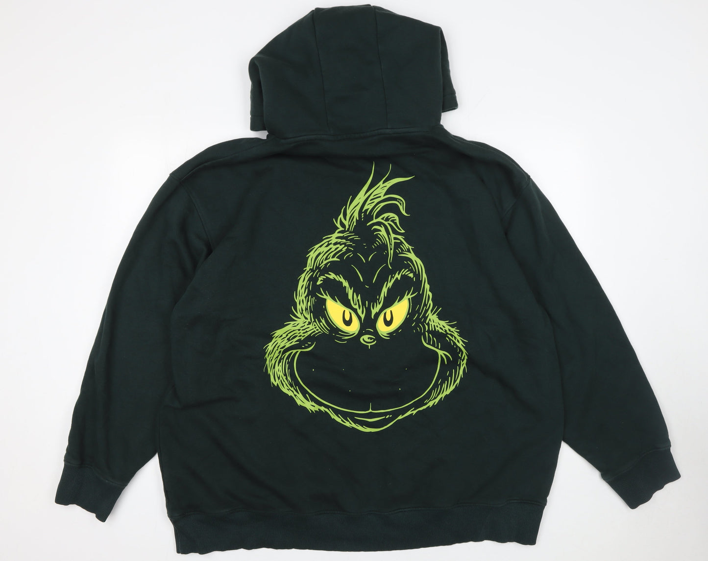 Mens UK Size 3XL The Grinch Green Pullover Hoodie
