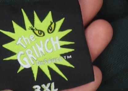 Mens UK Size 3XL The Grinch Green Pullover Hoodie