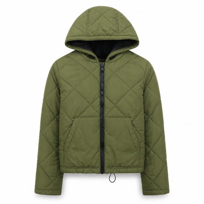 Womens UK Size S Noisy may Green Puffer Jacket
