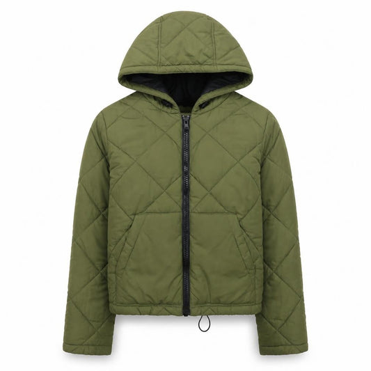 Womens UK Size S Noisy may Green Puffer Jacket
