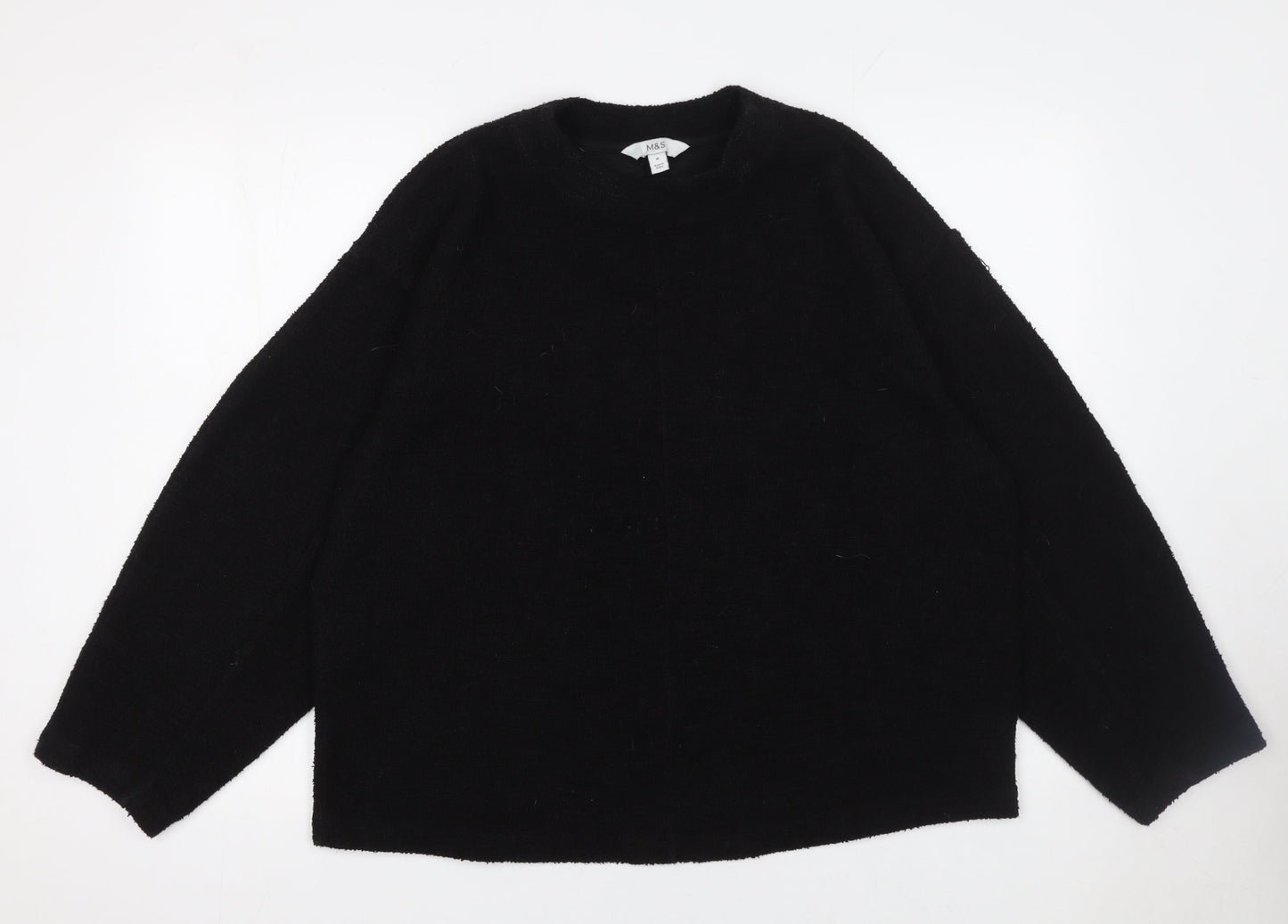 Womens UK Size M Marks and Spencer Black Pullover Jumper