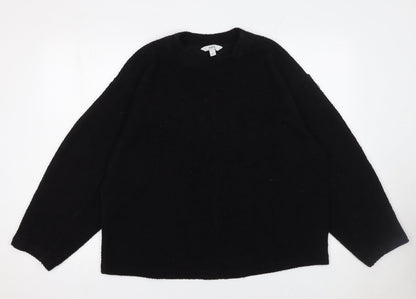 Womens UK Size M Marks and Spencer Black Pullover Jumper
