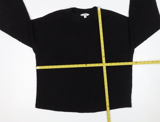 Womens UK Size M Marks and Spencer Black Pullover Jumper