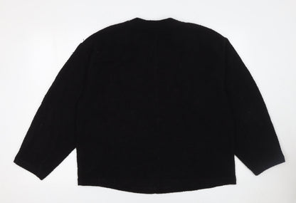 Womens UK Size M Marks and Spencer Black Pullover Jumper