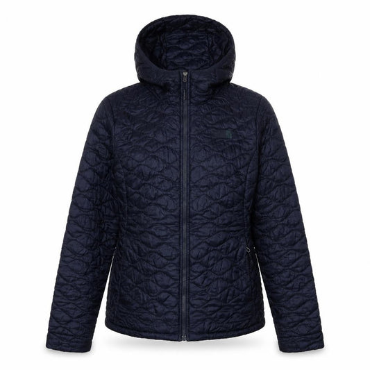 Womens UK Size M The North Face Blue Quilted Coat