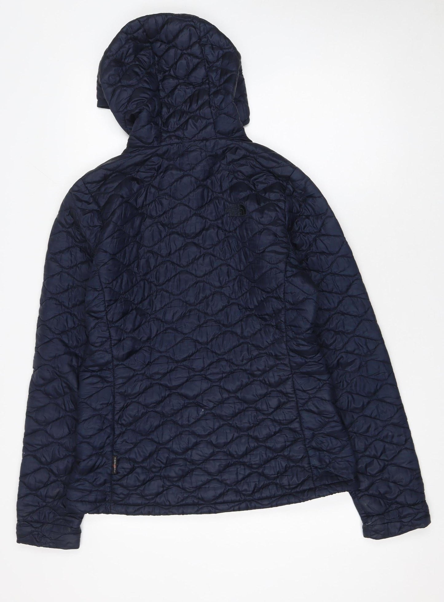 Womens UK Size M The North Face Blue Quilted Coat