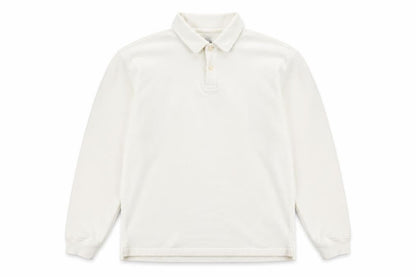 Gap Men’s White Long Sleeve Polo Shirt Size S Classic Cotton