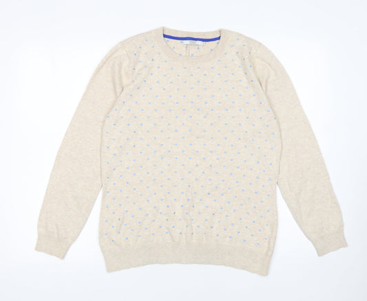 Womens UK Size M Dickins & Jones Beige Pullover Jumper