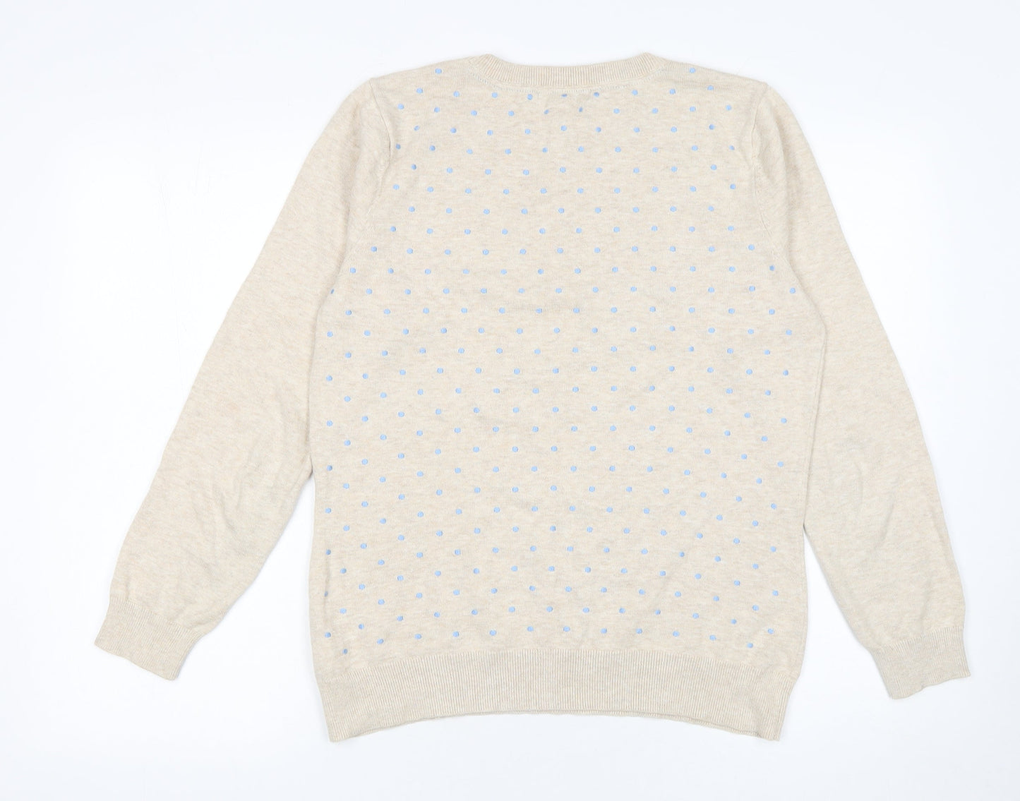 Womens UK Size M Dickins & Jones Beige Pullover Jumper
