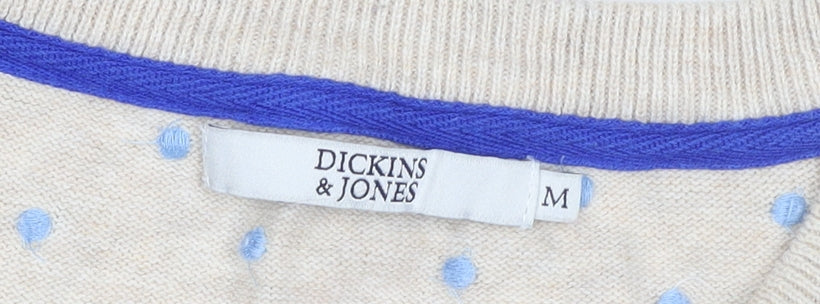 Womens UK Size M Dickins & Jones Beige Pullover Jumper