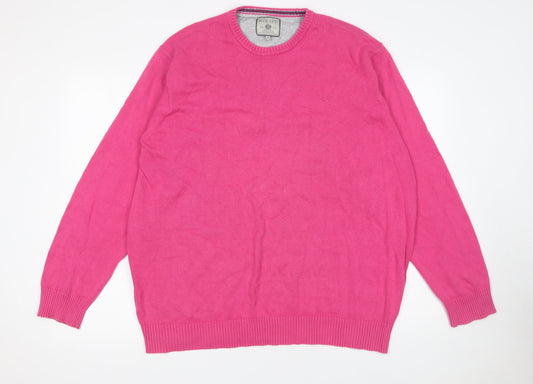 Mens UK Size XL Wolsey Pink Pullover Jumper