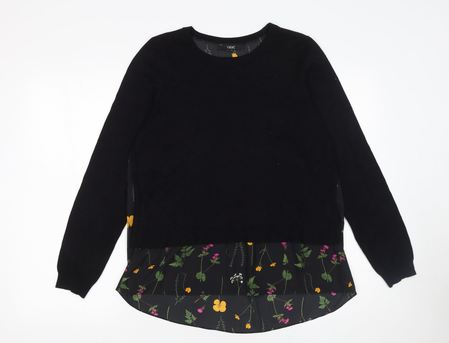 Womens UK Size 12 NEXT Black Pullover Jumper