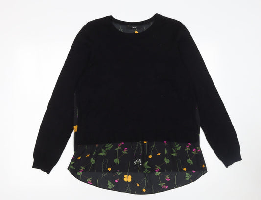 Womens UK Size 12 NEXT Black Pullover Jumper