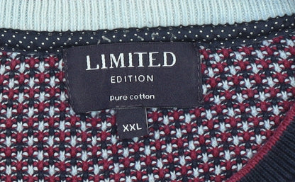 Mens UK Size 2XL Marks and Spencer Multicoloured Pullover Jumper