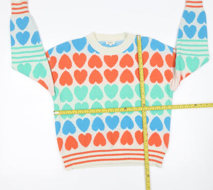 Womens UK Size One Size MOOCCI Multicoloured Pullover Jumper