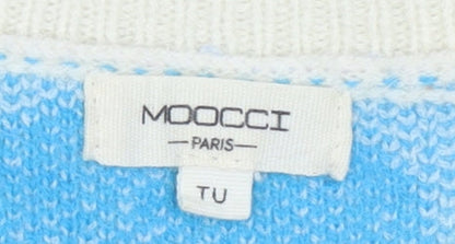 Womens UK Size One Size MOOCCI Multicoloured Pullover Jumper
