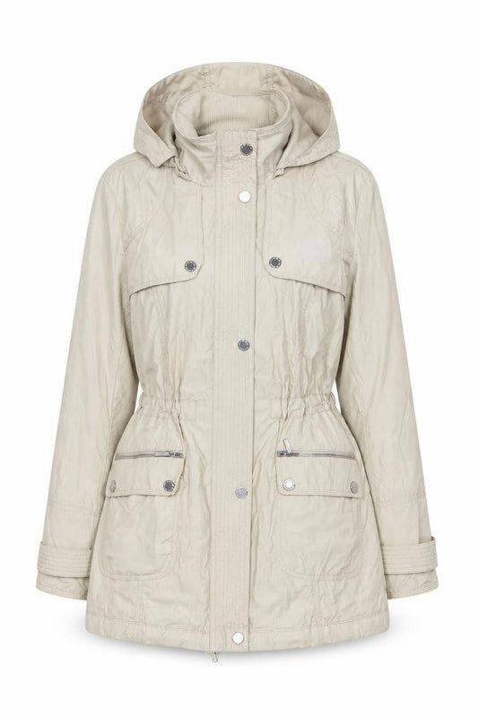 Womens UK Size 10 Debenhams Beige Parka Coat