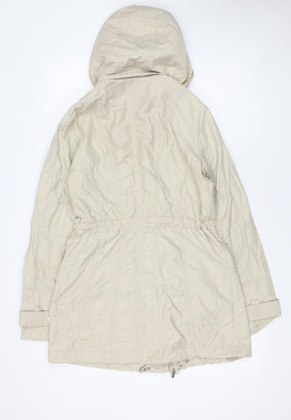 Womens UK Size 10 Debenhams Beige Parka Coat