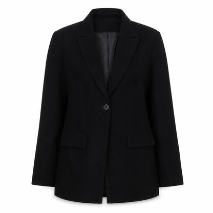 Womens UK Size 12 AMARANTO Regular Black Blazer