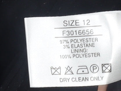 Womens UK Size 12 AMARANTO Regular Black Blazer