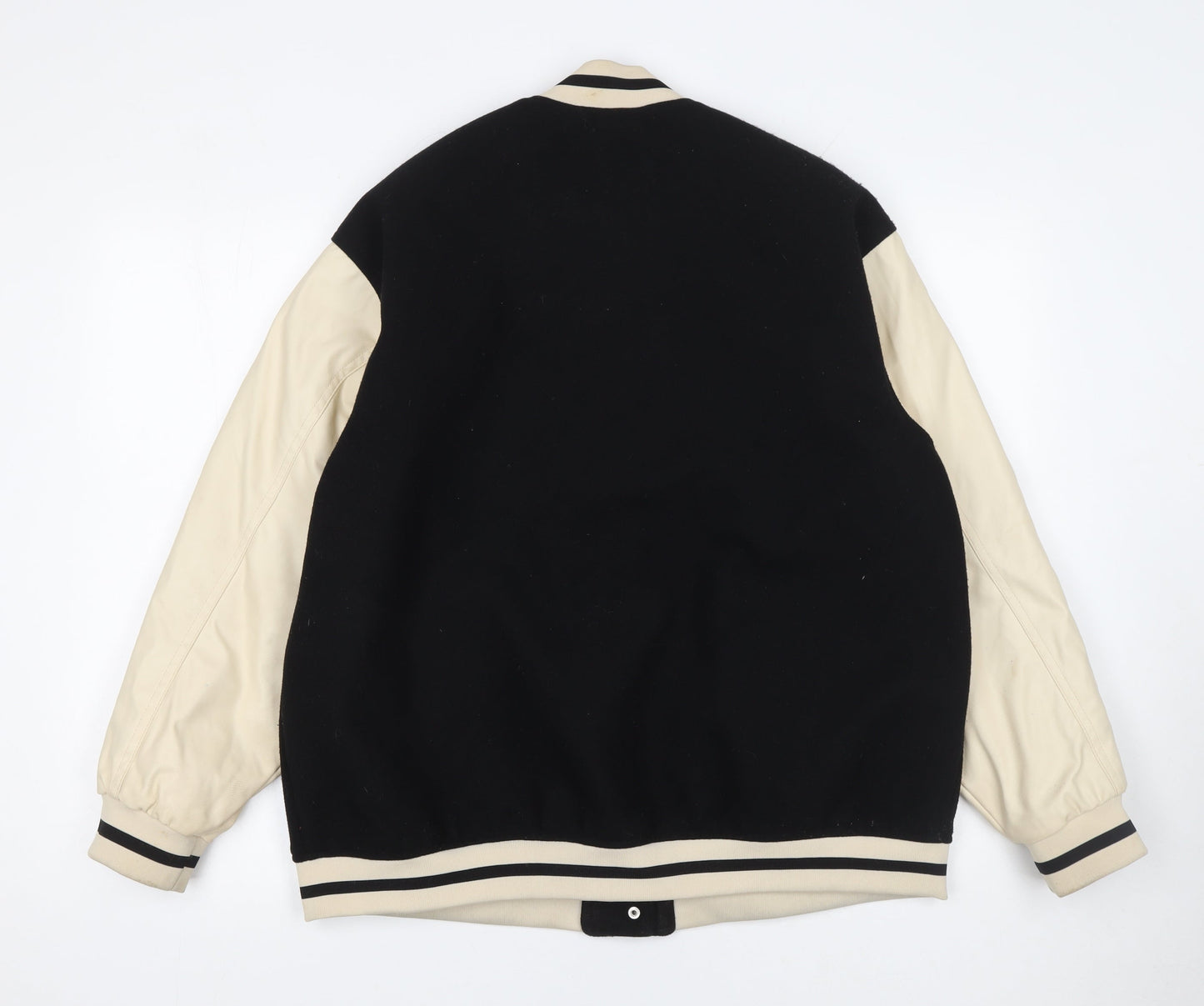 Mens UK Size S H&M Black Varsity Jacket