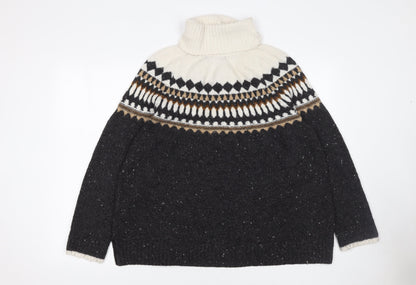 Womens UK Size L Marks and Spencer Black Pullover Jumper