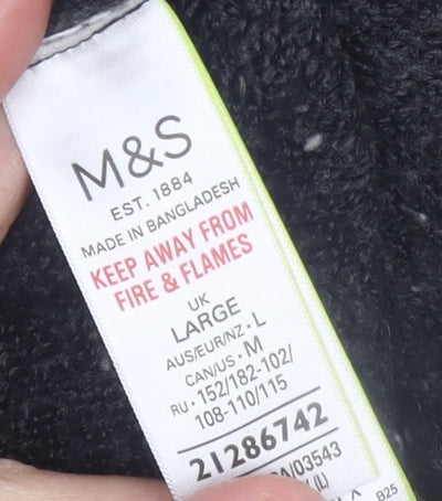 Womens UK Size L Marks and Spencer Black Pullover Jumper