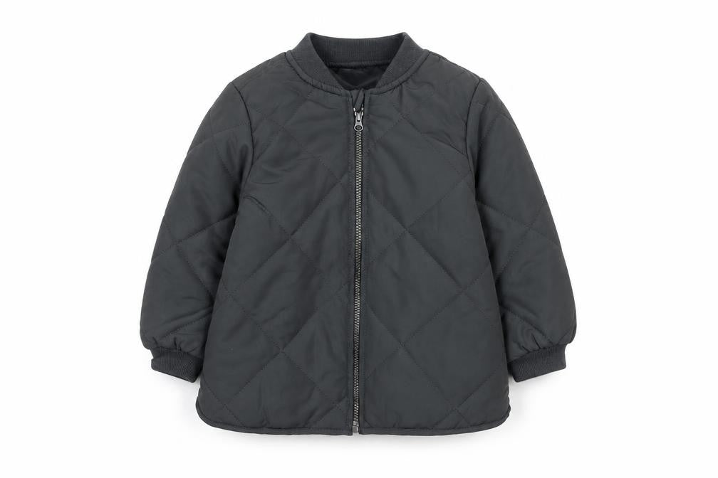 Boys UK Size 2 Years H&M Grey Quilted Coat