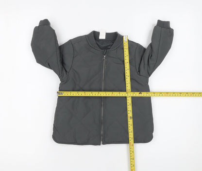 Boys UK Size 2 Years H&M Grey Quilted Coat