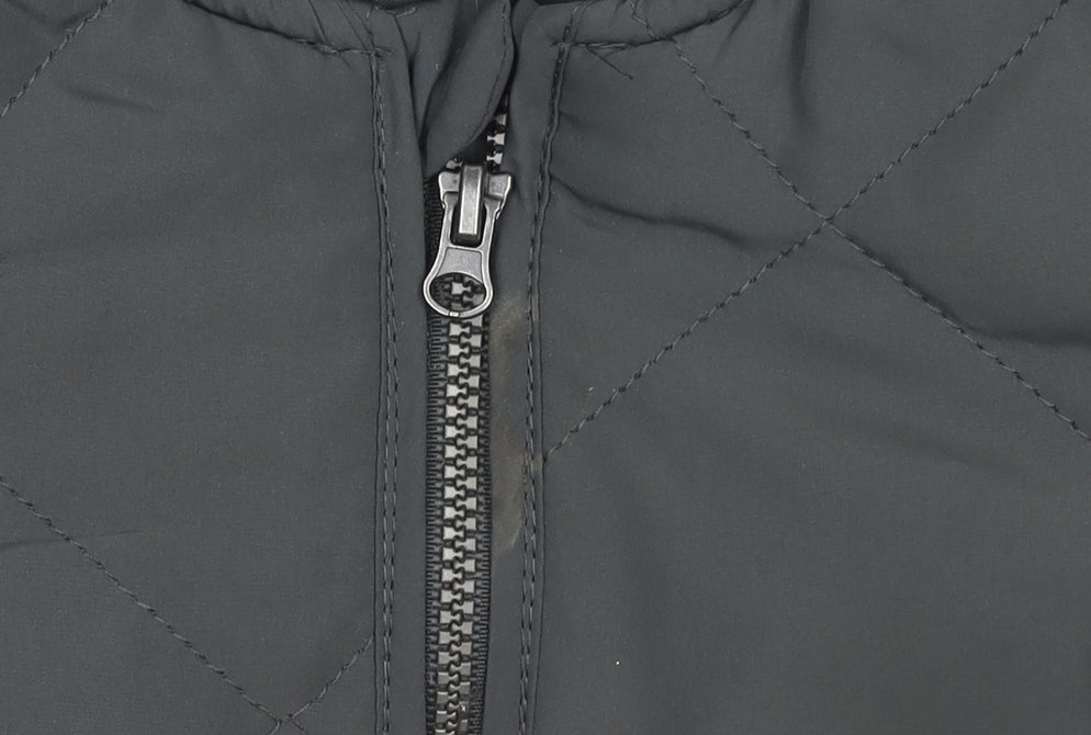 Boys UK Size 2 Years H&M Grey Quilted Coat