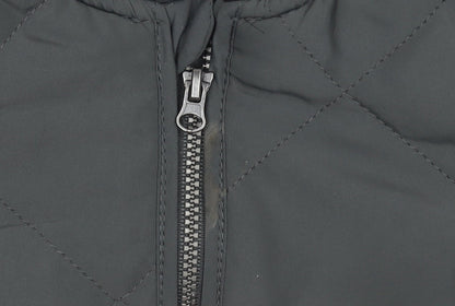 Boys UK Size 2 Years H&M Grey Quilted Coat