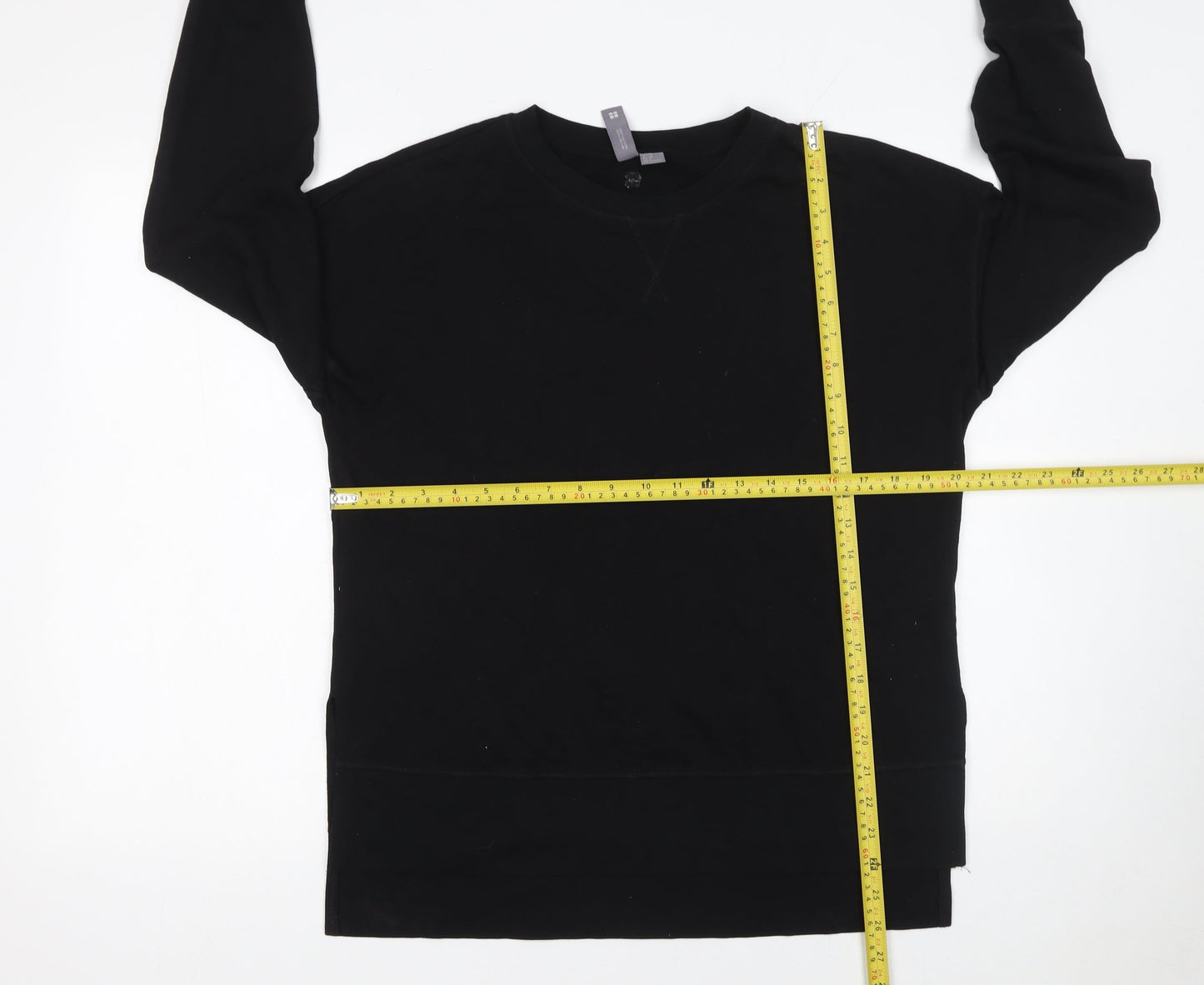 Womens UK Size XS Sweaty Betty Black Pullover Sweatshirt