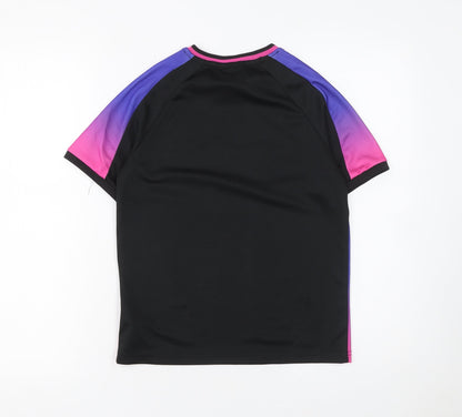 PlayStation Boys Black 9-10 Years Short Sleeve Jersey T-Shirt