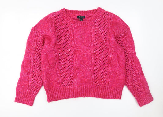 Womens UK Size S PRETTYLITTLETHING Pink Pullover Jumper