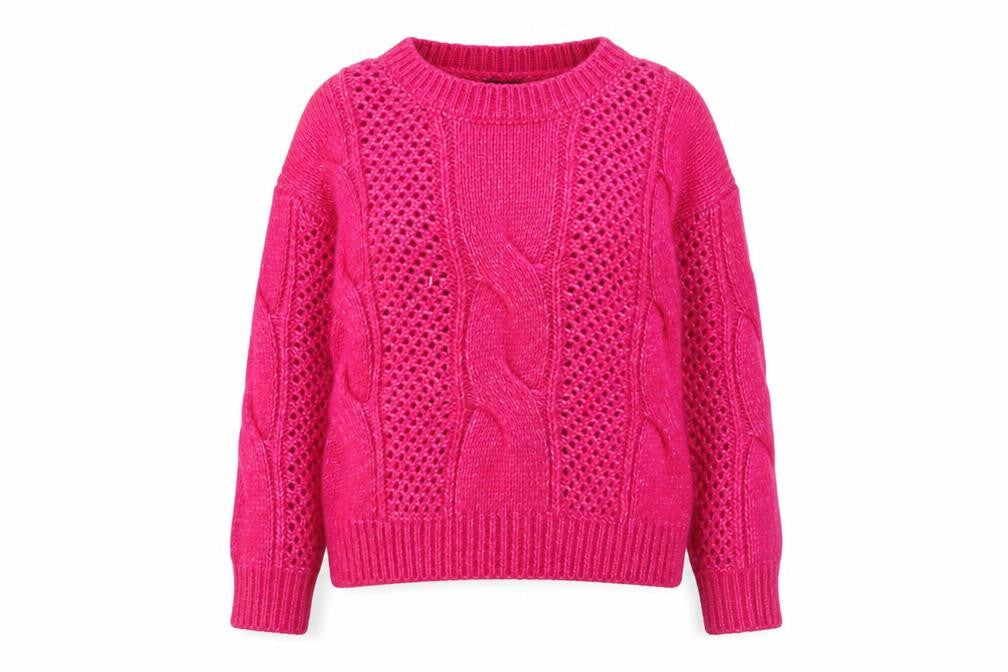 Womens UK Size S PRETTYLITTLETHING Pink Pullover Jumper