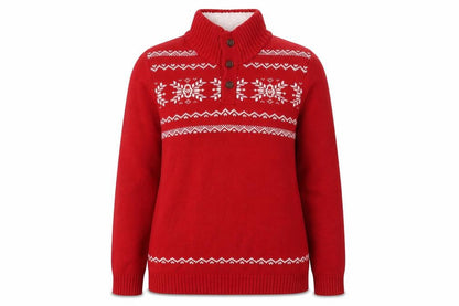 Womens UK Size 14 Chaps Red Henley Jumper