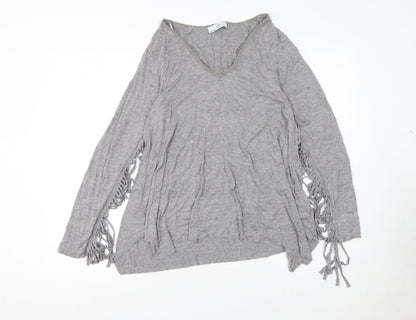 Womens UK Size 8 Zara Grey Pullover Jumper