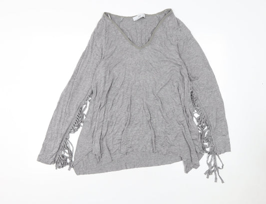 Womens UK Size 8 Zara Grey Pullover Jumper