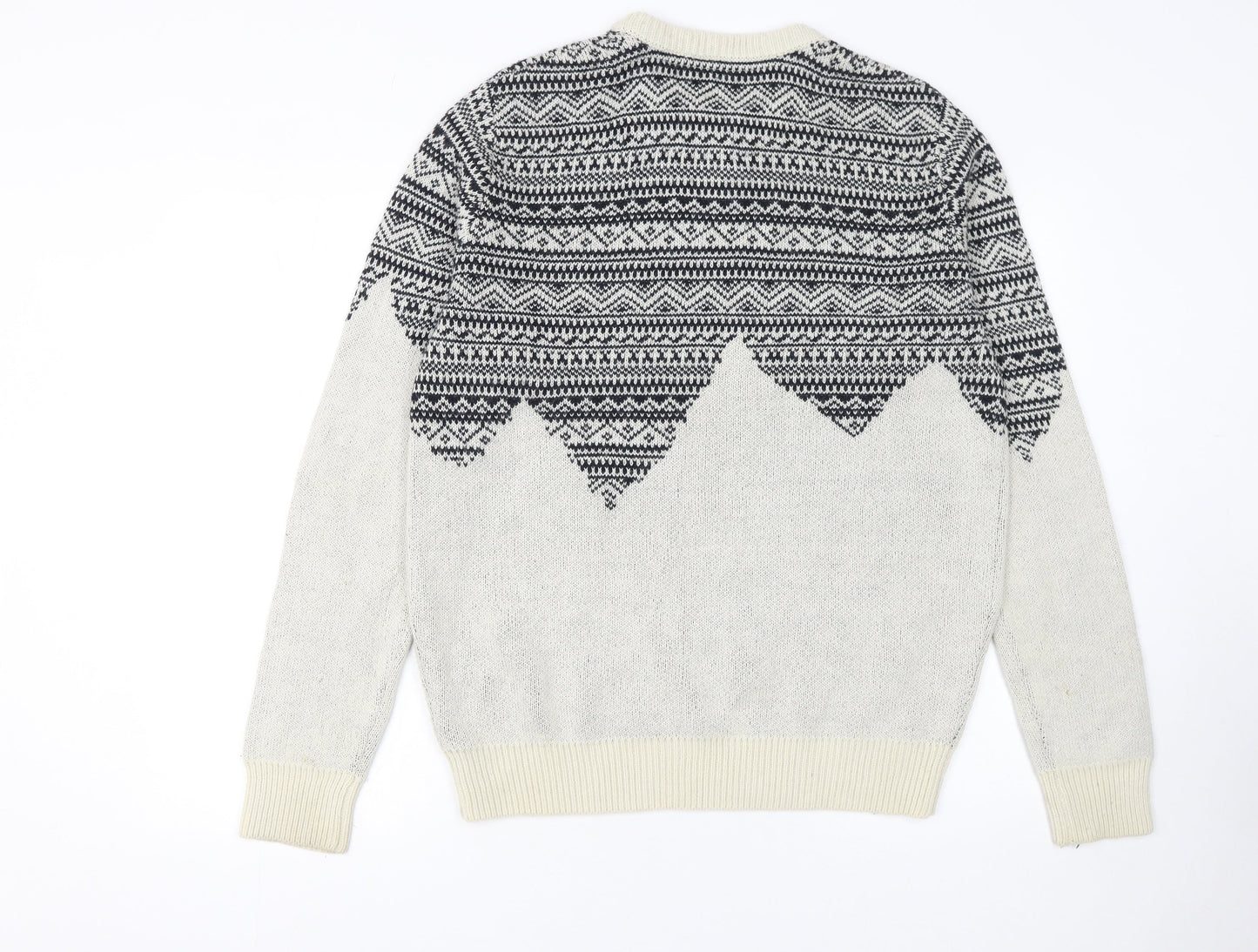 Mens UK Size L Bellfield Grey Pullover Jumper