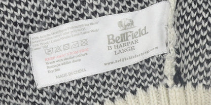 Mens UK Size L Bellfield Grey Pullover Jumper