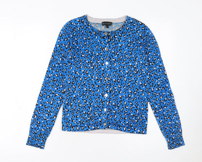 Womens UK Size 8 Phase Eight Blue Cardigan Jumper
