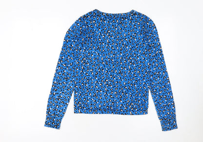 Womens UK Size 8 Phase Eight Blue Cardigan Jumper